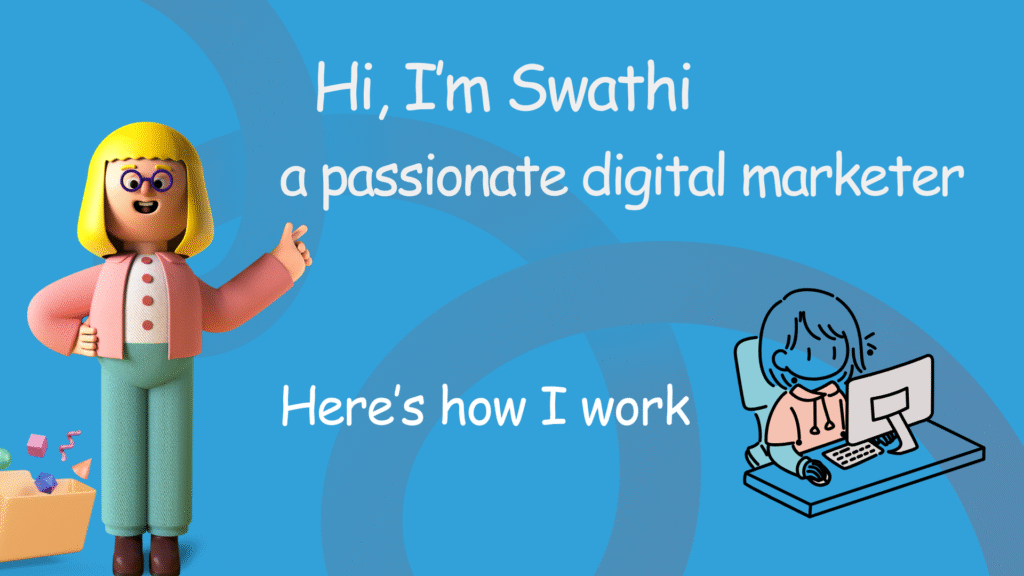 Orange Blue 3D Modern Digital Marketing Presentation